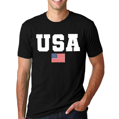 HOTSUWATOIN USA 4th of July Shirts for Men American Flag Short Sleeve Patriotic Independence Day Tee Top