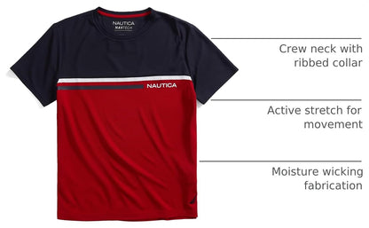 HOTNautica Men's Nautica Men's Navtech Colorblock Tee