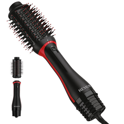 HOTREVLON One-Step Volumizer Plus Hair Dryer and Styler | More Volume, Less Damage, and More Styling Control for Easy and Fast Salon-Style Blowouts, Plus Travel Friendly (Black)