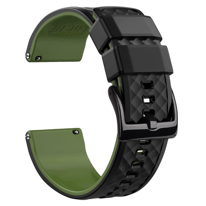 HOTRitche Christmas Gift Silicone Watch Bands 18mm 20mm 22mm 24mm Quick Release Rubber Watch Bands for Men, White Elephant Gifts, Stocking Stuffers For Men