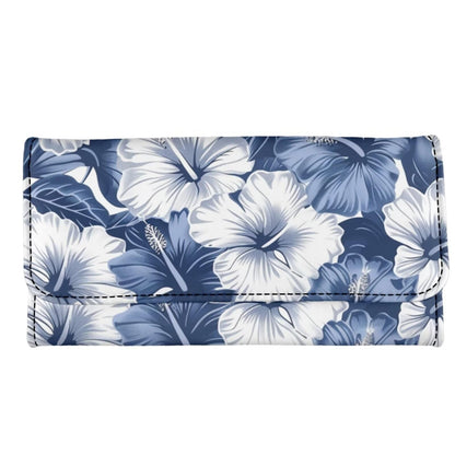 HOTHowilath Womens Hibiscus Flower Wallet Clutch Organizer With Change Pocket, Credit Card Clutch Long Purse for Women - Hot Pink