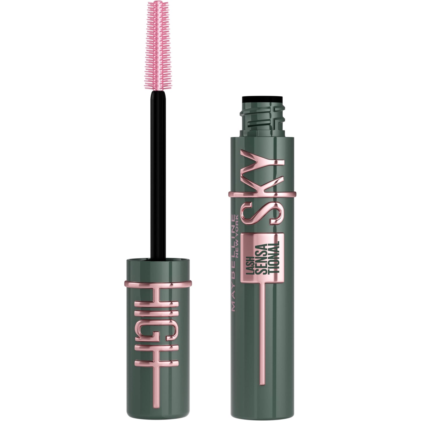 HOTMaybelline Lash Sensational Sky High Waterproof Mascara Makeup, Volumizing, Lengthening, Defining, Curling, Multiplying, Buildable Formula, Very Black, 1 Count
