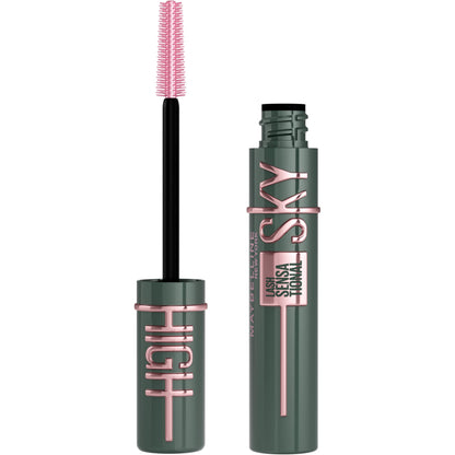 HOTMaybelline Lash Sensational Sky High Waterproof Mascara Makeup, Volumizing, Lengthening, Defining, Curling, Multiplying, Buildable Formula, Very Black, 1 Count