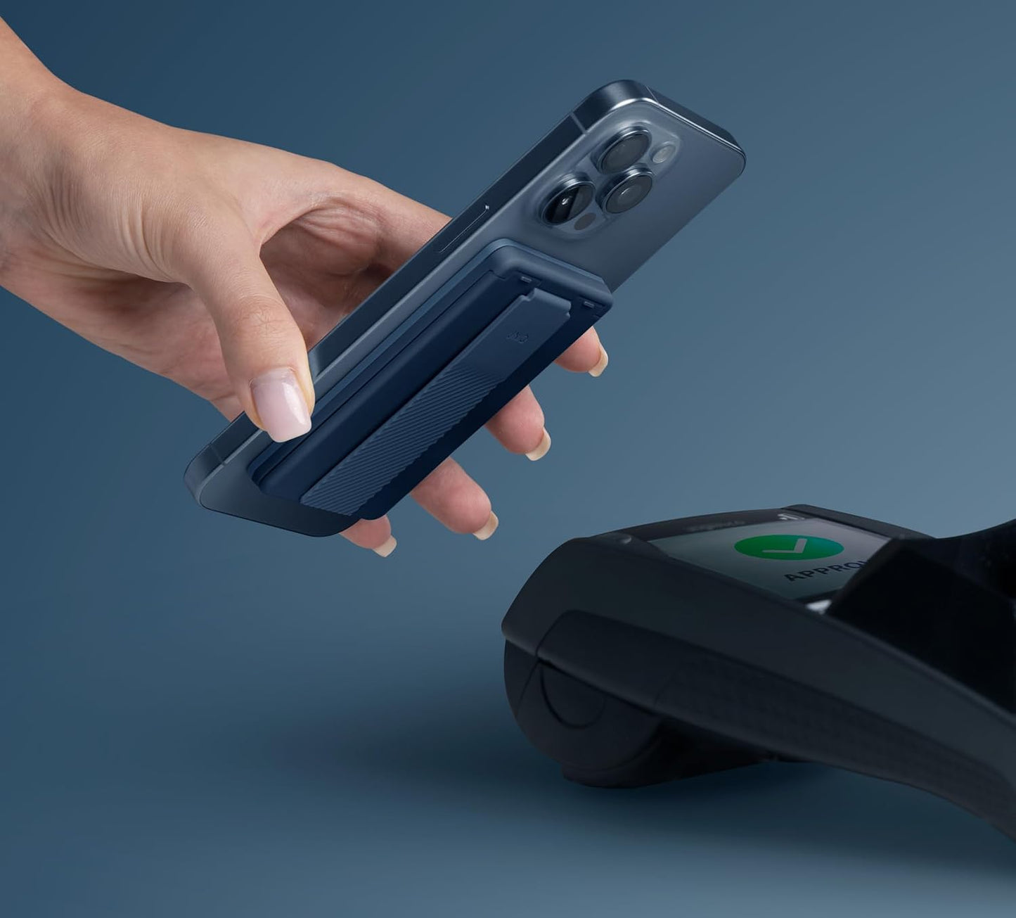 HOTUNIQ HELDRO ID MAGNETIC CARD HOLDER WITH GRIP-BAND AND STAND