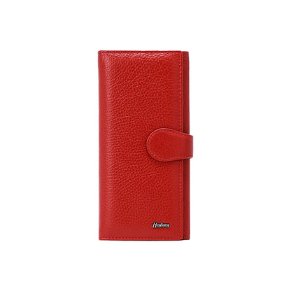HOTWomen Wallets Classic Purse Ladies Wallet Card Holder Multi-Compartment Wallet Phone Bag Change Pouch with 14 Card Slots Red