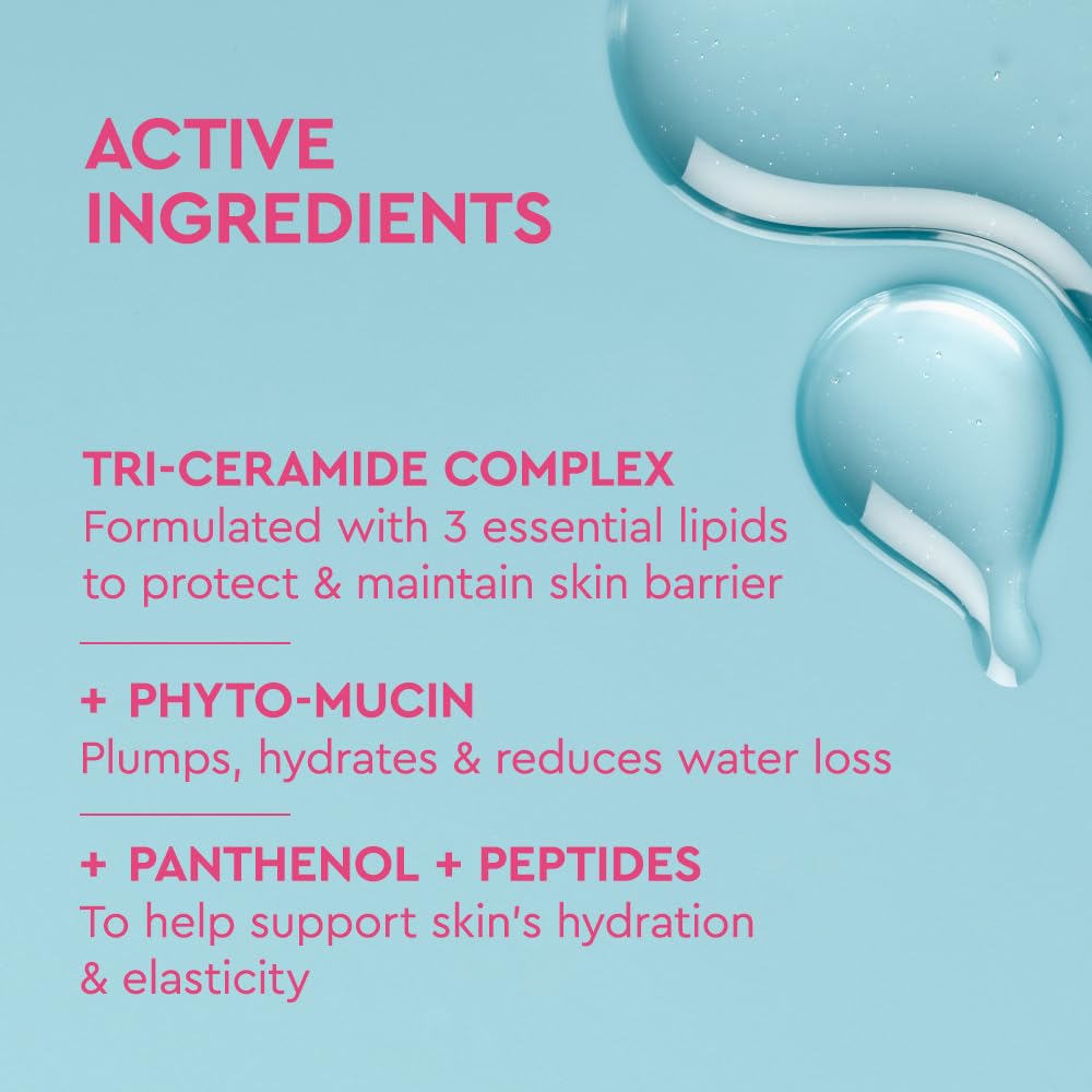 HOTBYOMA Phyto-Mucin Glow Serum - Mucin Face Serum for Glass Skin - Plumps, Primes + Hydrates - Flawless Primer and Makeup Base - Strengthens Skin Barrier - 1.35 fl.oz
