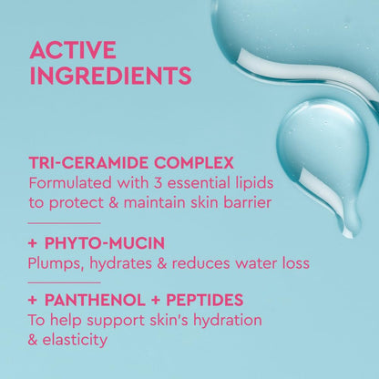 HOTBYOMA Phyto-Mucin Glow Serum - Mucin Face Serum for Glass Skin - Plumps, Primes + Hydrates - Flawless Primer and Makeup Base - Strengthens Skin Barrier - 1.35 fl.oz