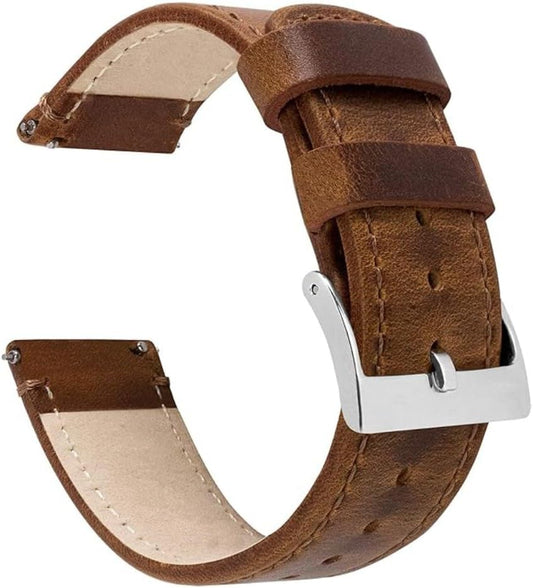 HOTBARTON WATCH BANDS - Top Grain Leather Watch Bands Compatible with Apple Watch Models - 1, 2, 3, 4, 5, 6, 7, 8, 9, 10, SE, Ultra & Ultra 2