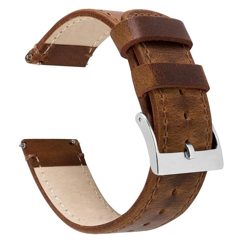 HOTBARTON WATCH BANDS - Top Grain Leather Watch Bands Compatible with Apple Watch Models - 1, 2, 3, 4, 5, 6, 7, 8, 9, 10, SE, Ultra & Ultra 2
