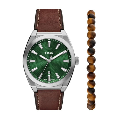 HOTFossil Men's Everett Quartz Stainless Steel Watch, Three-Hand Watch for Men