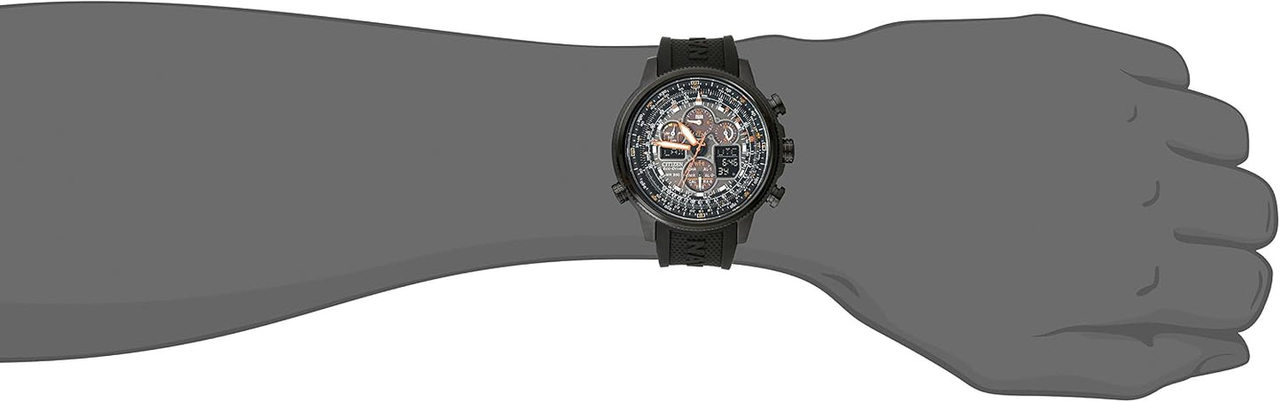 HOTCitizen Men's Promaster Navihawk A-T Eco-Drive Pilot Watch, Atomic Timekeeping, Chronograph