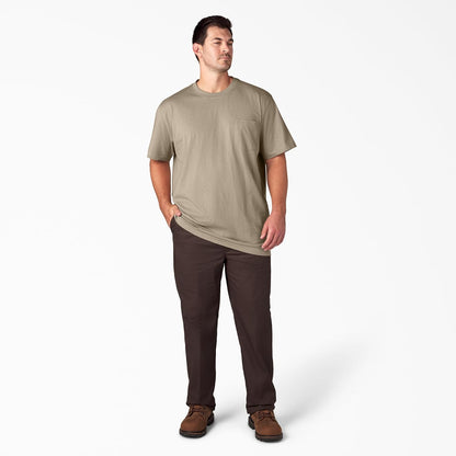 HOTDickies Men's Heavyweight Heathered Short Sleeve Pocket T-Shirt