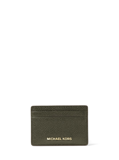 HOTMichael Kors Women's Jet Set Card Holder, Gold-Tone Hardware/Black, One Size