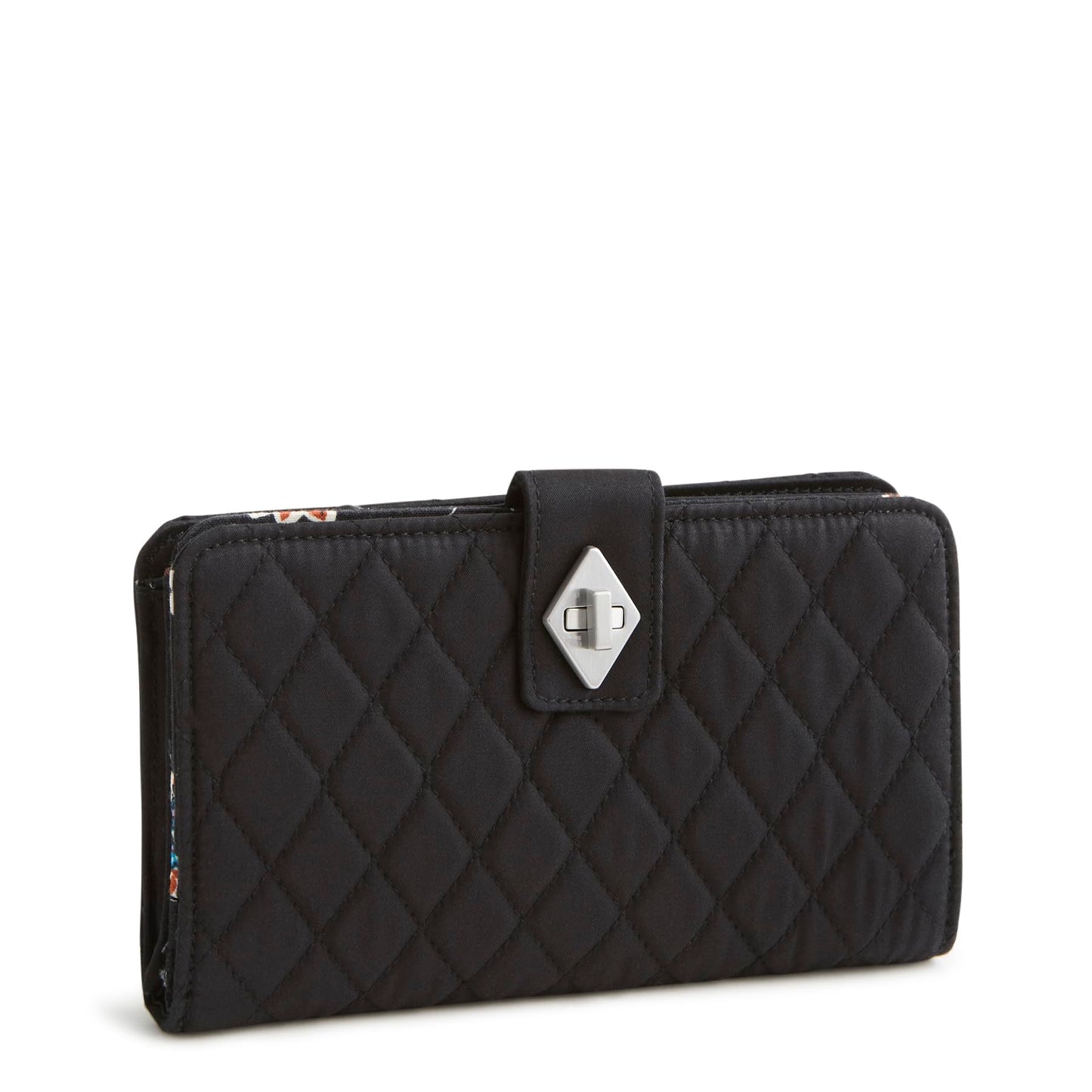 HOTVera Bradley Women's Premium Cotton Turnlock Wallet – Vibrant Paisley