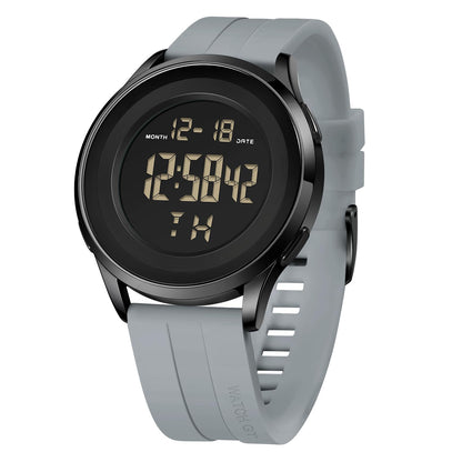 HOTCOSSINIGE Mens Digital Waterproof Military Watch for Men Black Dive Tactical Sports Minimalist Ultra-Thin Wrist Watch