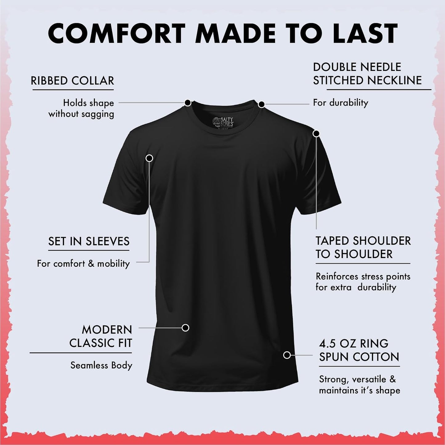 HOTSalty Bones On My Way to Making Bad Decisions T-Shirt, 100% Ringspun Cotton, Classic Fit,Printed in USA