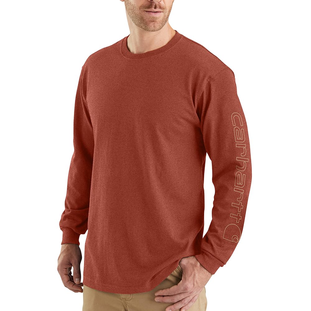 HOTCarhartt Men's Dearborn Loose Long-Sleeve Logo T-Shirt Closeout