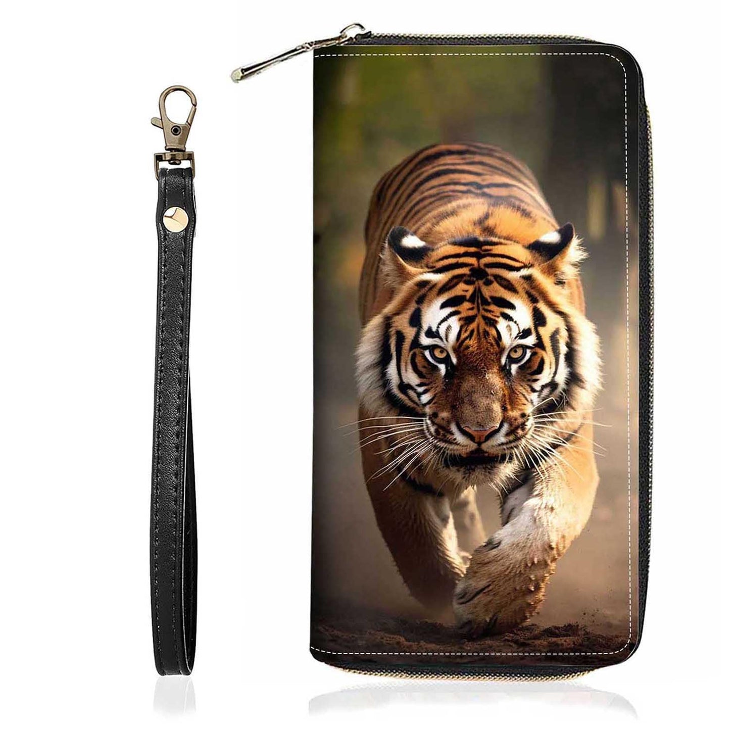 HOTChristian Cross Quote Bible Verse Matthew 19:26 Print Wallet for Women Large Capacity Wallet Credit Card Holder PU Leather Zipper Clutch Purse Phone Wallet