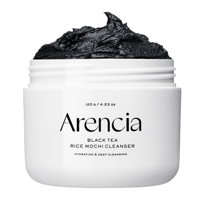 HOTArencia Korean Rice Mochi Face Cleanser - Face Wash, Gentle Scrub All in One for Deep Cleansing, Moisturizing, Pore Minimizing with Rice Water & Green Tea (4.23oz)