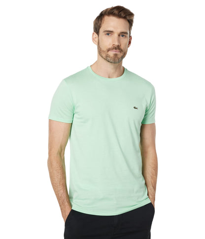 HOTLacoste Men's Short Sleeve Pima Jersey Crew Neck Tee