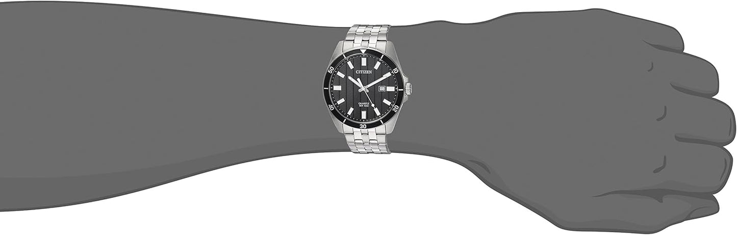 HOTCitizen Quartz Mens Watch, Stainless Steel, Classic