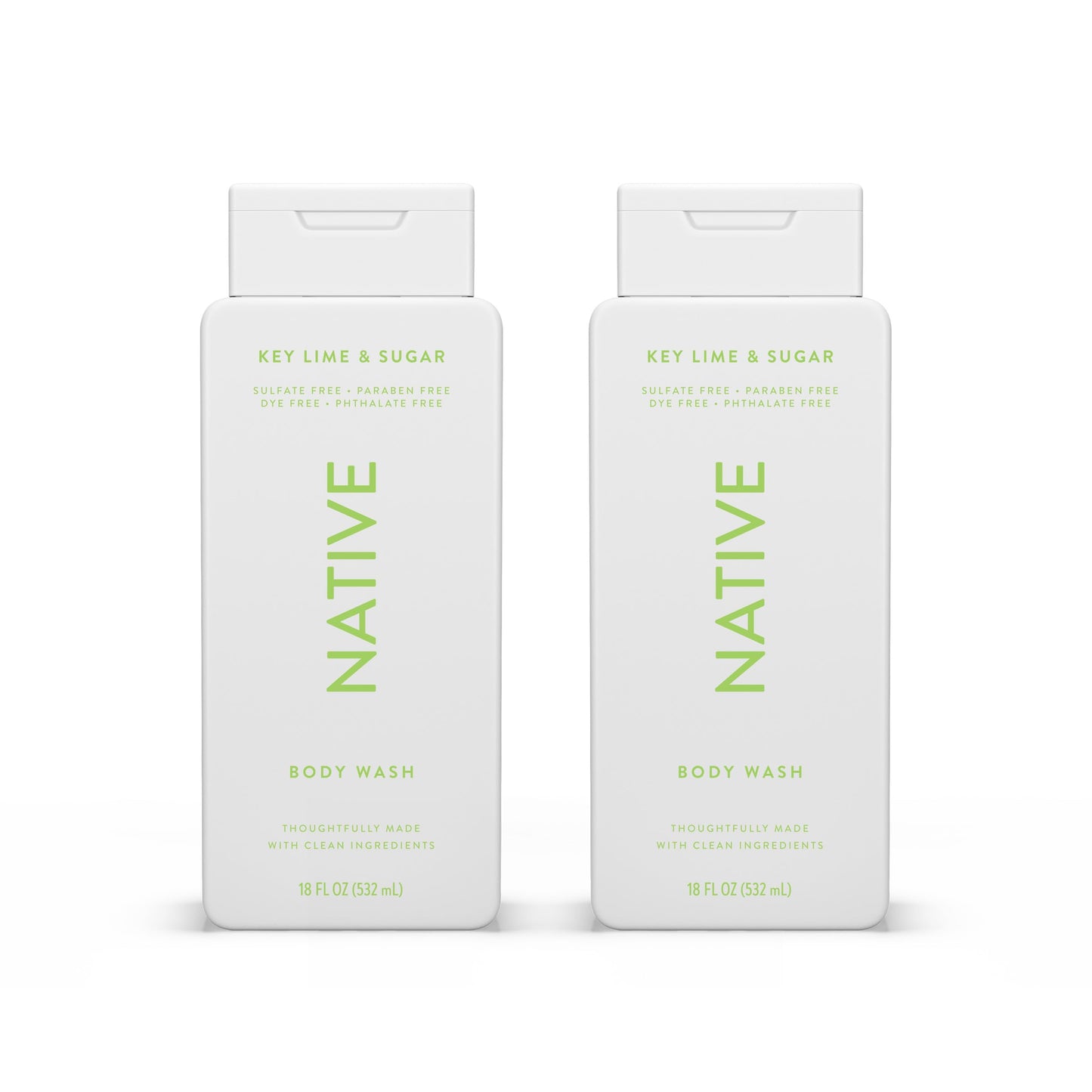 HOTNative Clean Body Wash, Gentle & pH-balanced for Sensitive Skin, 24-Hr Freshness for Men & Women, Vegan & Cruelty-Free, Free of Sulfates, Parabens & Phthalates, Sea Salt & Cedar, 18 fl oz