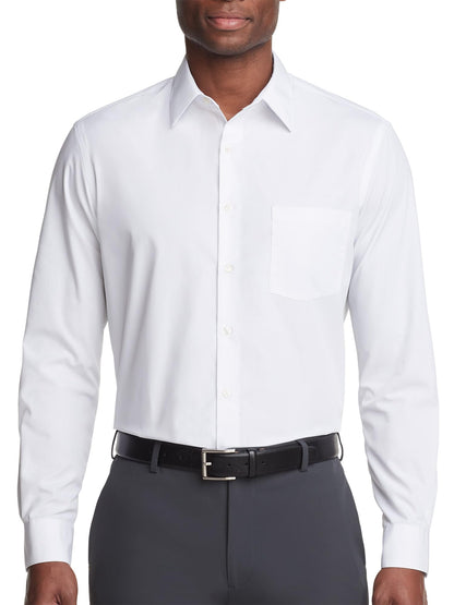 HOTVan Heusen Mens Dress Shirt Regular Fit Poplin Solid