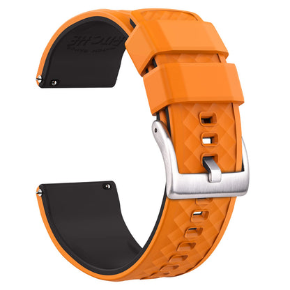 HOTRitche Christmas Gift Silicone Watch Bands 18mm 20mm 22mm 24mm Quick Release Rubber Watch Bands for Men, White Elephant Gifts, Stocking Stuffers For Men