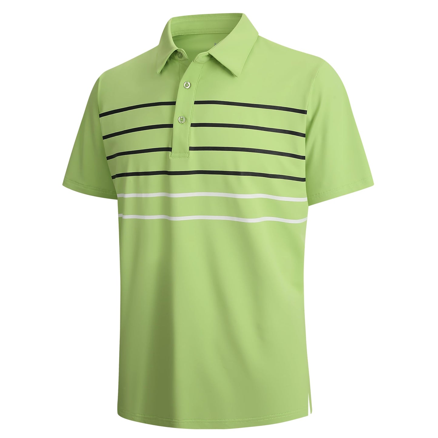 HOTAlex Vando Mens Golf Shirt Moisture Wicking Quick-Dry Short Sleeve Polo | UPF40,Soft & stretch,Sweat resistant,Multi-scene sports & office apparel
