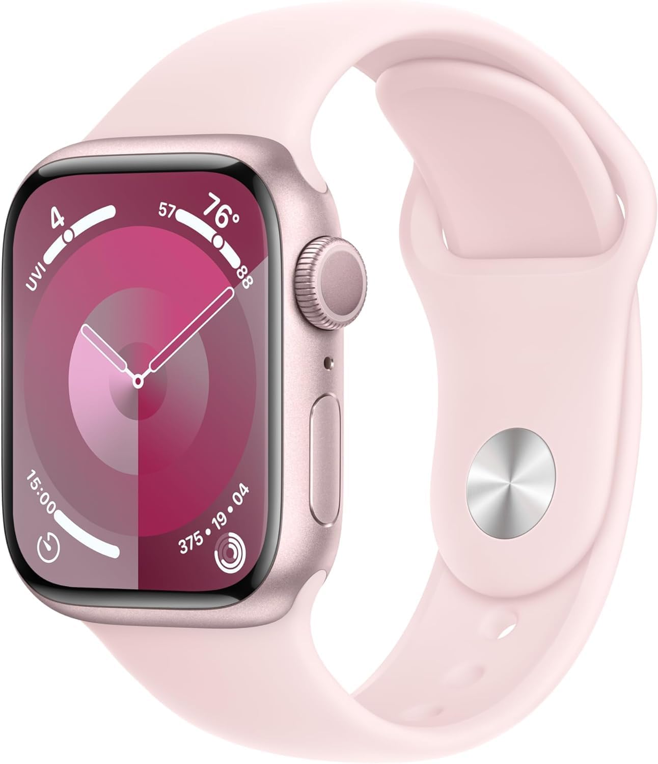 HOTApple Watch Series 9 [GPS, 45mm] - Midnight Aluminum Case with Midnight Sport Band, M/L (Renewed Premium)