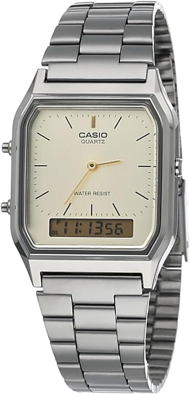 HOTCasio Analog-Digital Fashion Quartz Mens Vintage Casio AQ-230GG-9A