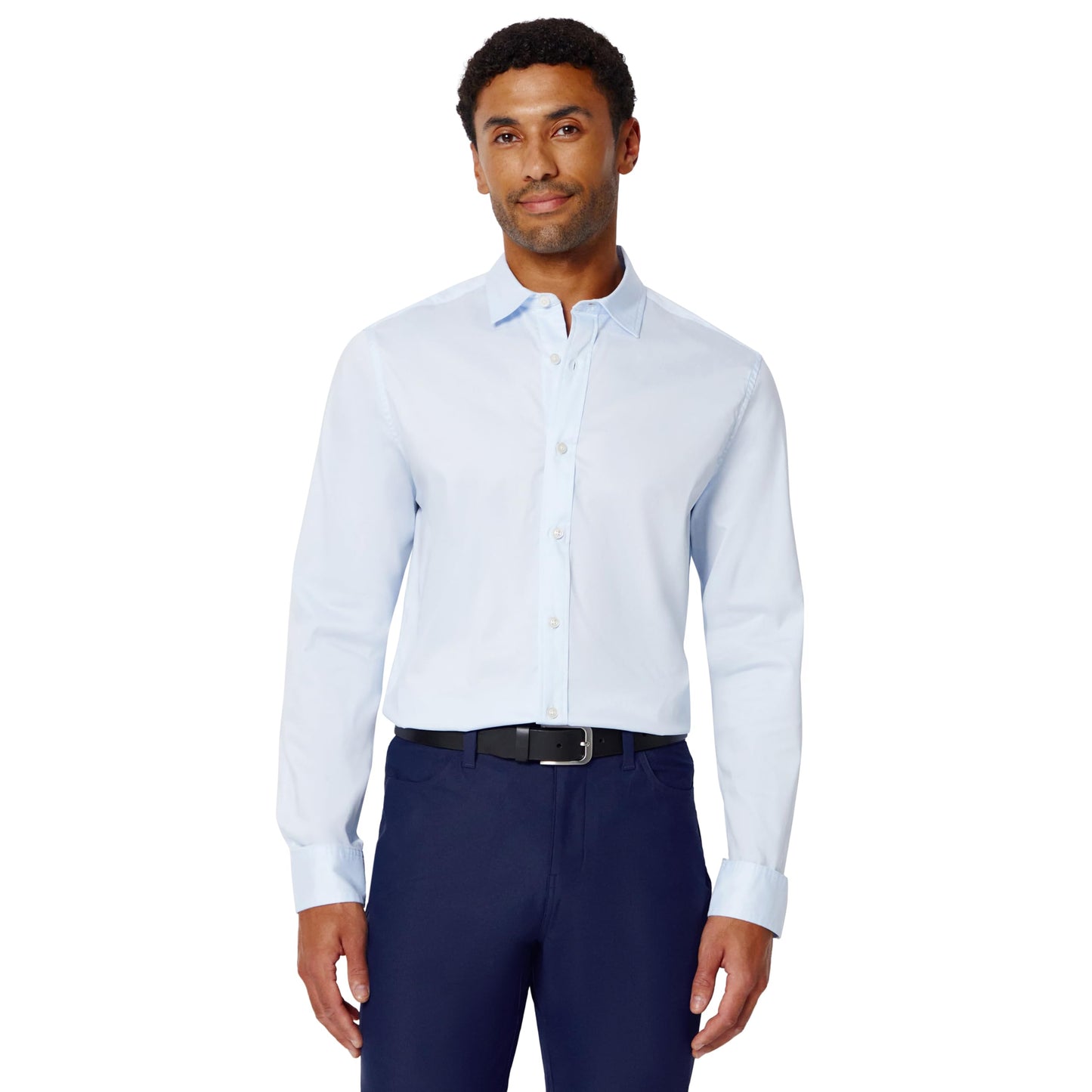 HOTAmazon Essentials Men's Slim Fit Stretch Wrinkle Free Spread Collar Dress Shirt