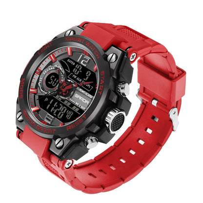 HOTKXAITO Men's Watches Sports Outdoor Waterproof Military Watch Date Multi Function Tactics LED Alarm Stopwatch