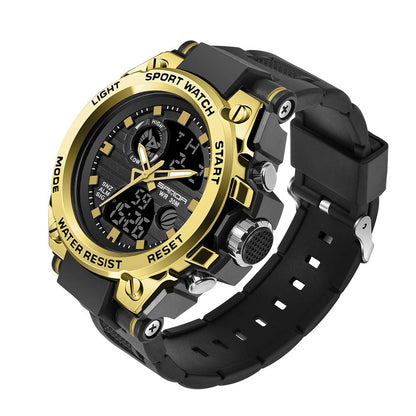 HOTKXAITO Men's Watches Sports Outdoor Waterproof Military Watch Date Multi Function Tactics LED Alarm Stopwatch
