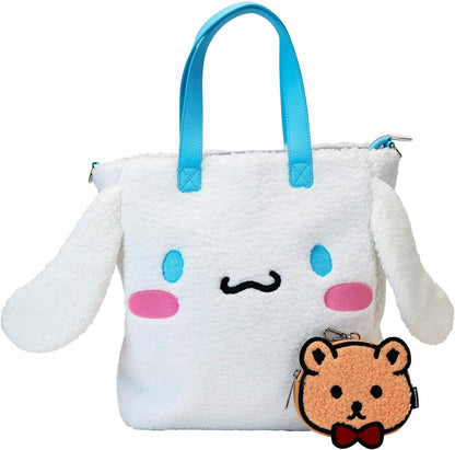 HOTLoungefly Sanrio Cinnamoroll Sherpa Tote Bag with Coin Bag