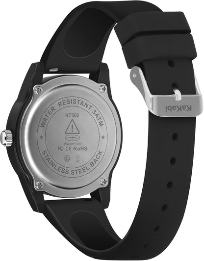 HOTWatches for Mens Womens Unisex Easy to Read Analog Quartz Wristwatch Silicone Strap Military 24 Hour Time Casual Comfortable 30M Waterproof