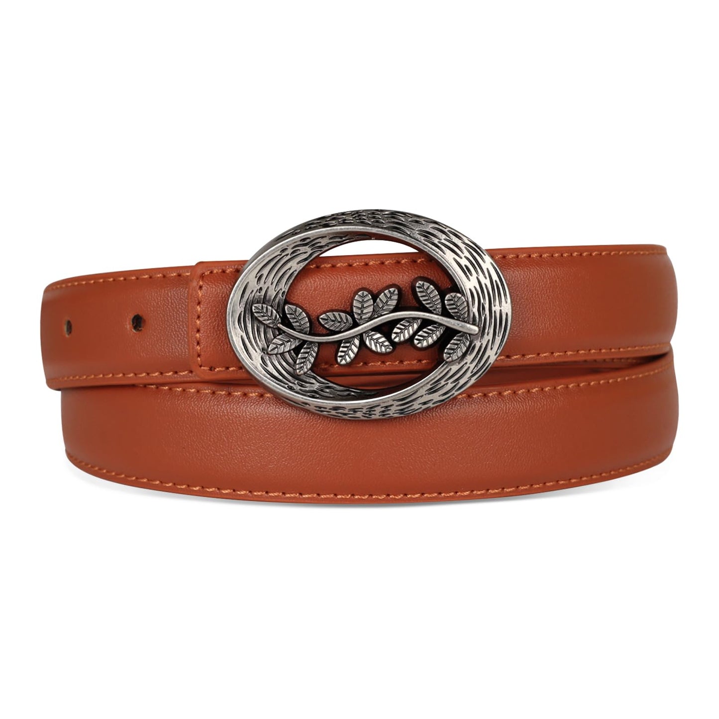 HOTAurolran Women's Leather Belt with Buckle - Ideal for Dresses, Jeans, and Coats