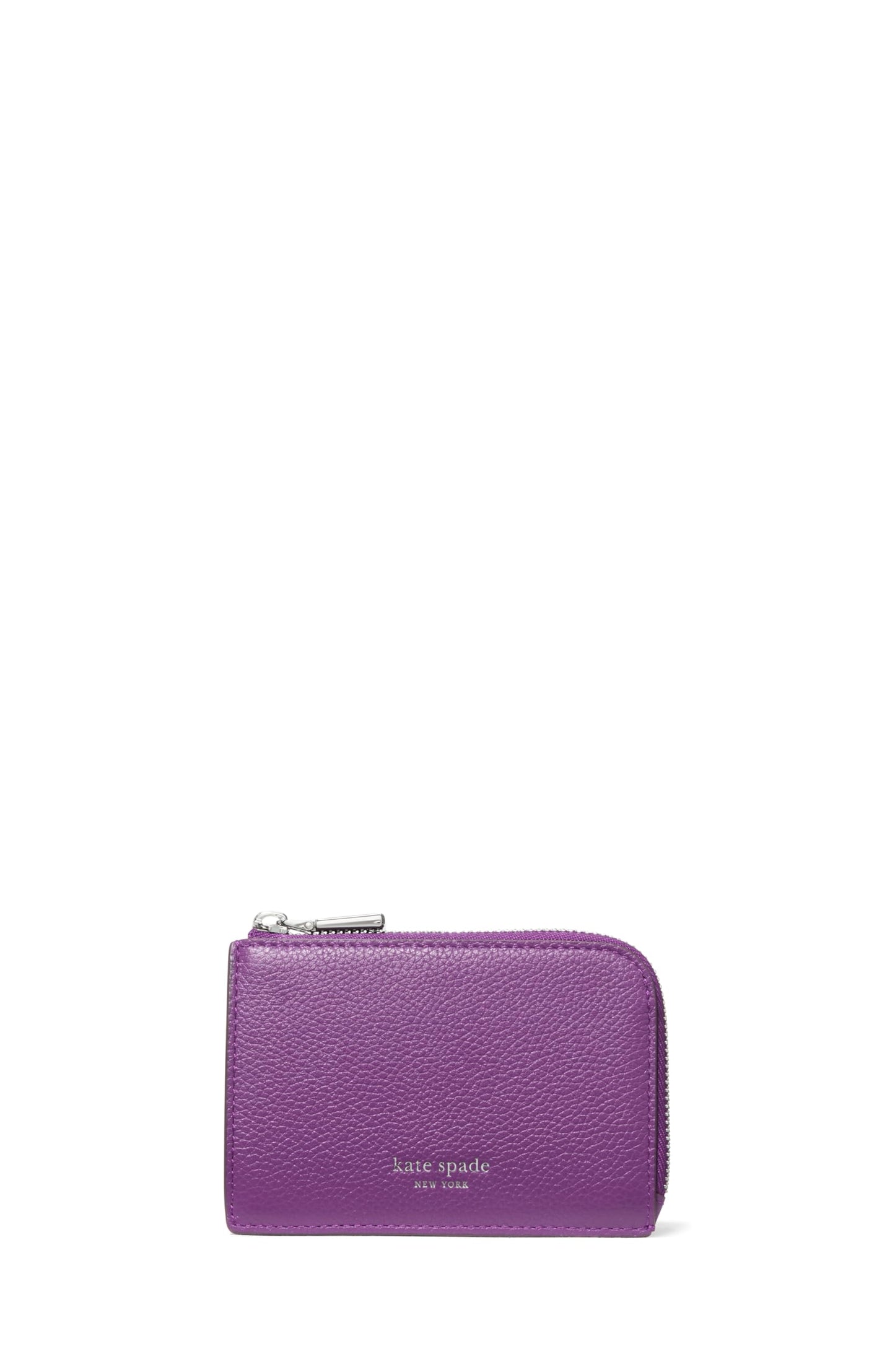 HOTkate spade new york Mini Zip Card Case Pebbled Leather Mini Zip Card Case