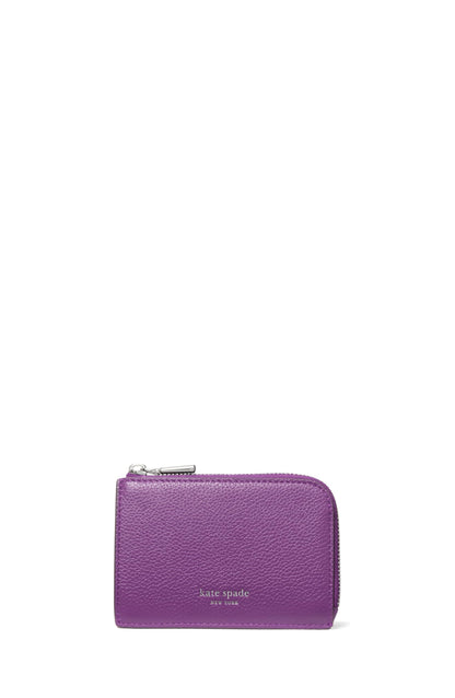 HOTkate spade new york Mini Zip Card Case Pebbled Leather Mini Zip Card Case