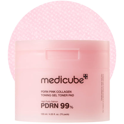 HOTmedicube Toner Pads Red Succinic Acid Panthenol Facial Peeling Pad | Exfoliating Toner Pad for Breakout-Prone Skin | Niacinamide, AHA, BHA, and Soothing Panthenol - Non-Comedogenic, 70 Pads (1 Pack)