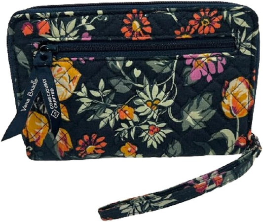 HOTVera Bradley Women's Zip-Around Wallet Wristlet in Fresh-Cut Floral Green