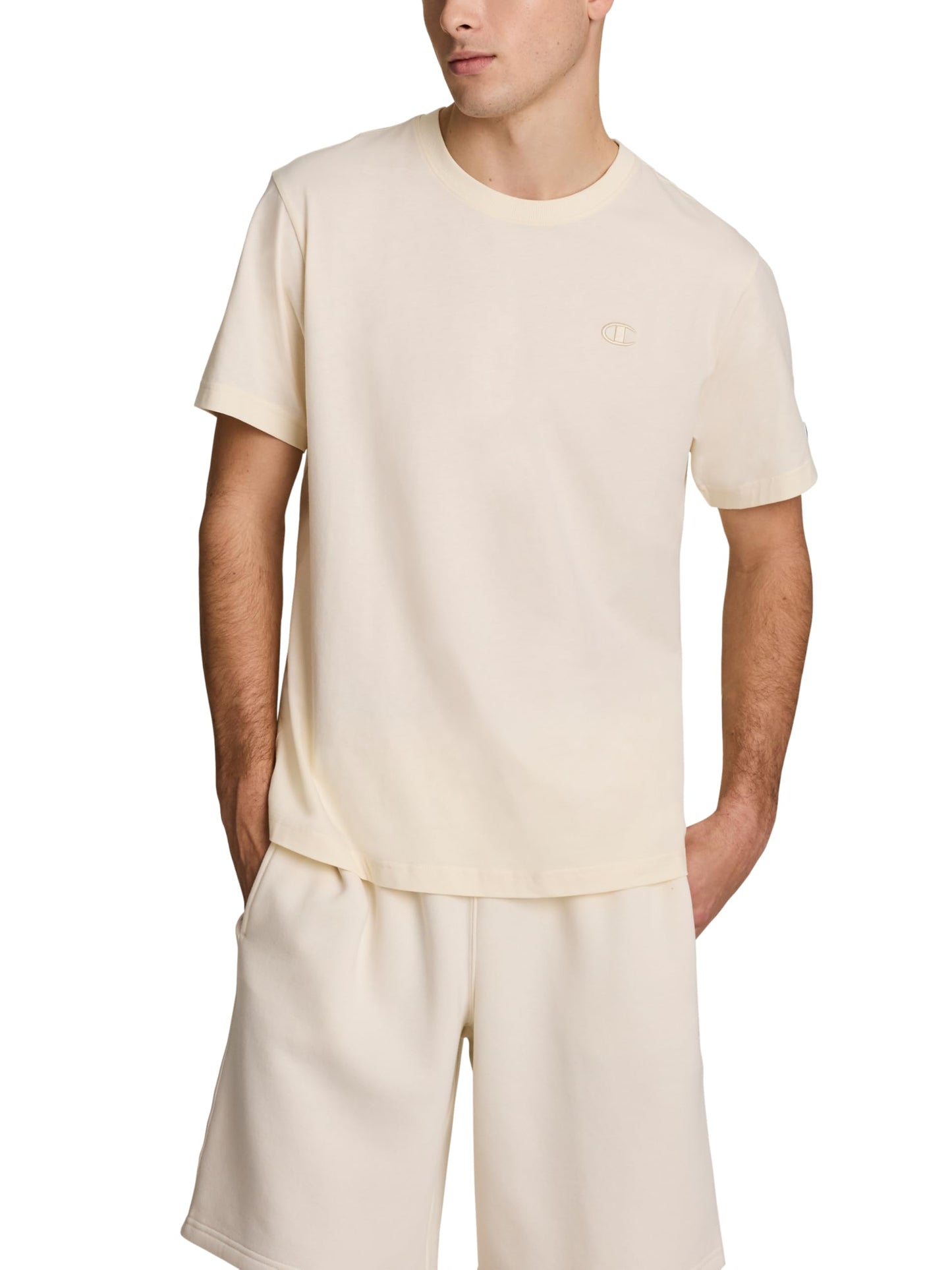 HOTChampion Men's Classic Short Sleeve T-Shirt, Standard Fit, Midweight 100% Cotton, Available in Regular and Big & Tall