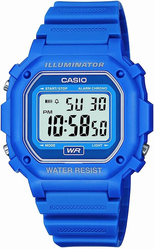 HOTCasio F108WH Series | Men's Digital Watch | Illuminator | Water Resistant | LED Light | Daily Alarm | 1/100 SEC Stopwatch | 3 Hands (HR, Min, SEC) | Date/Day Display | Daily Alarm | 7 Year Battery