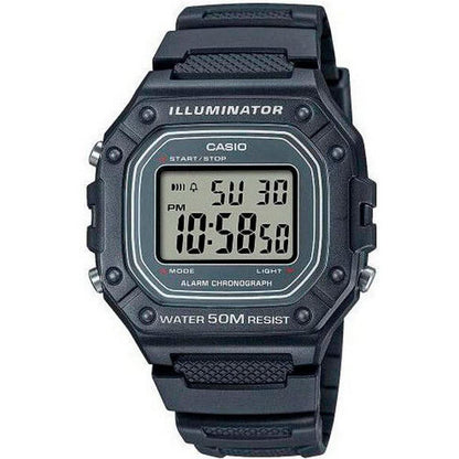 HOTCasio W218H Series | Men’s Digital Watch | 50M WR | 1/100 Second Stopwatch | 100 SEC Chronograph | LED Backlight | Countdown Timer | Daily Alarm | Hourly Time Signal | 7 Year Battery