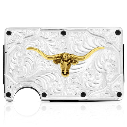 HOTMontana Silversmiths Made in the USA Western Lifestyle Credit Card & Cash Case (Montana Classic)