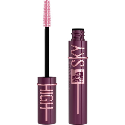 HOTMaybelline Lash Sensational Sky High Waterproof Mascara Makeup, Volumizing, Lengthening, Defining, Curling, Multiplying, Buildable Formula, Very Black, 1 Count