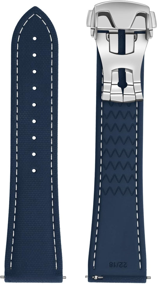 HOTWatch Strap Watch Band 20mm 22mm Man Waterproof Quick Release Bands Sport Replacement Strap Soft FKM Rubber Watchband