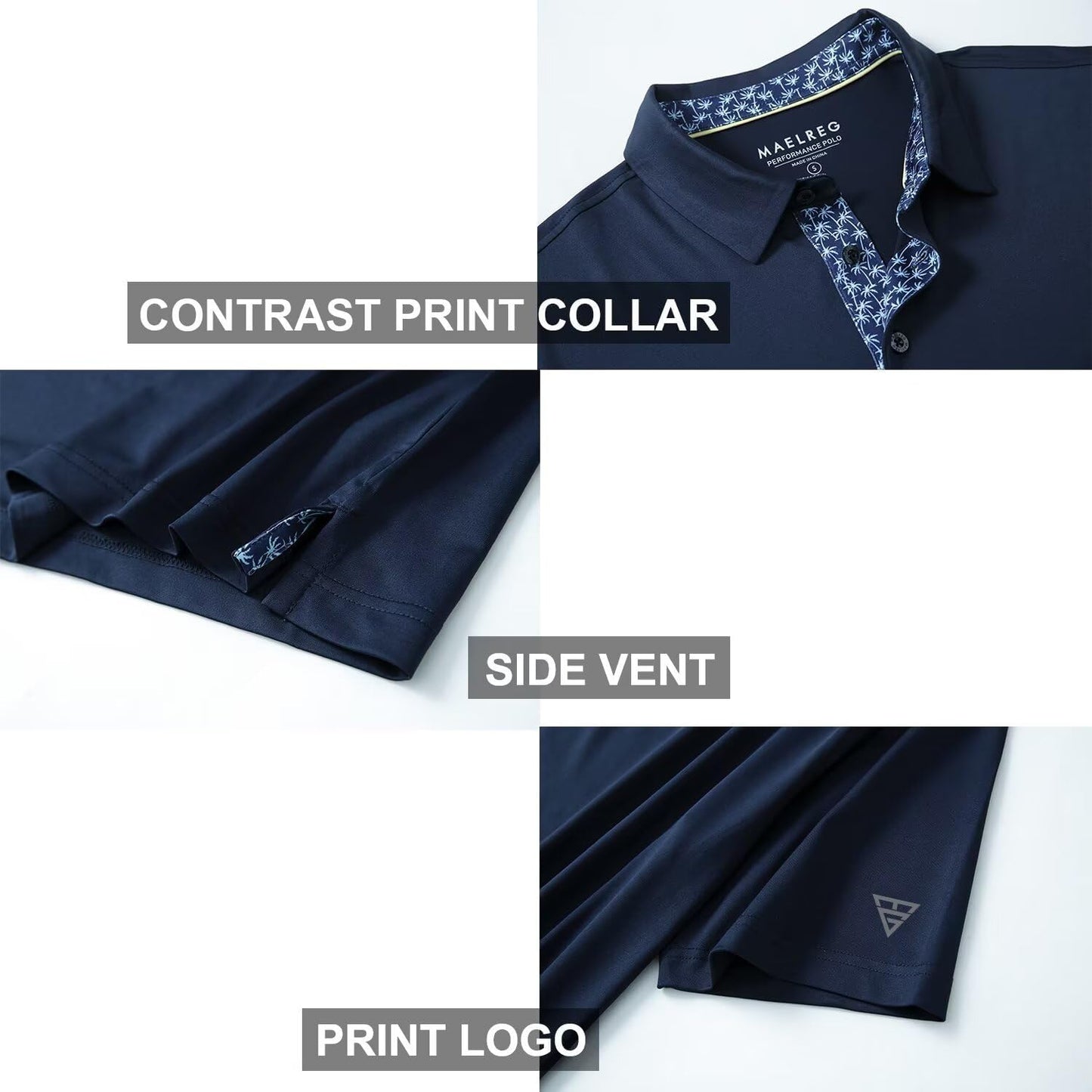 HOTMens Polo Shirts Short and Long Sleeve Casual Solid Stylish Dry Fit Performance Designed Collared Golf Polo Shirts for Men