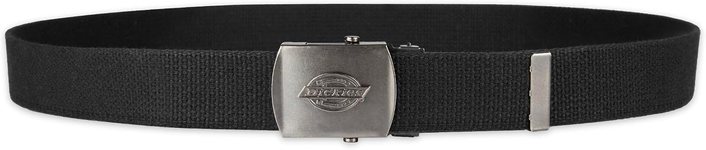 HOTDickies mens Fabric Web Plaque Logo Buckle Belt - Fits Up to Size 42" Waist
