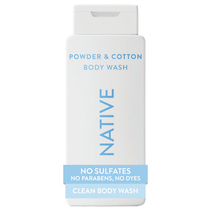 HOTNative Clean Body Wash, Gentle & pH-balanced for Sensitive Skin, 24-Hr Freshness for Men & Women, Vegan & Cruelty-Free, Free of Sulfates, Parabens & Phthalates, Sea Salt & Cedar, 18 fl oz